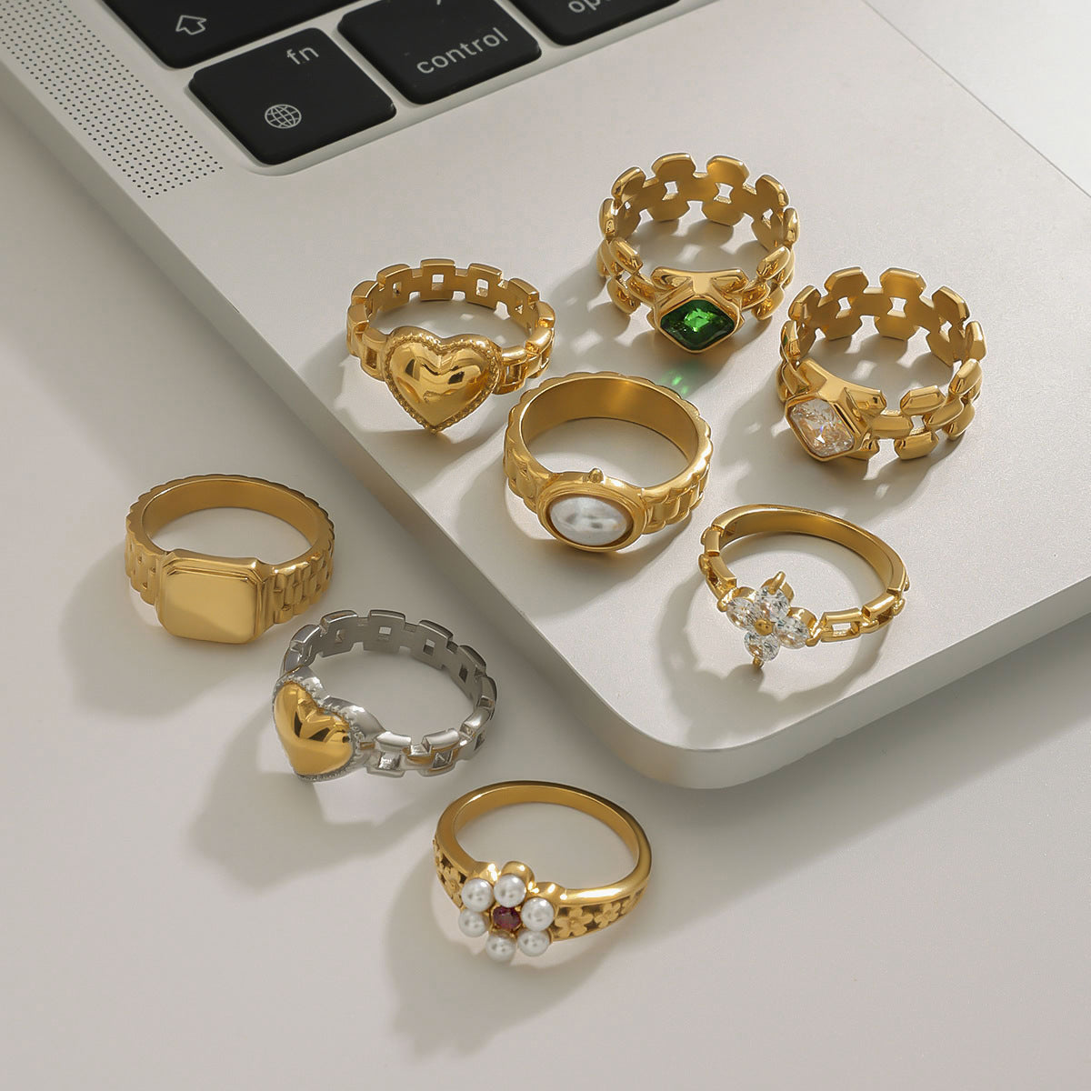 Sadie Stackable Gold rings