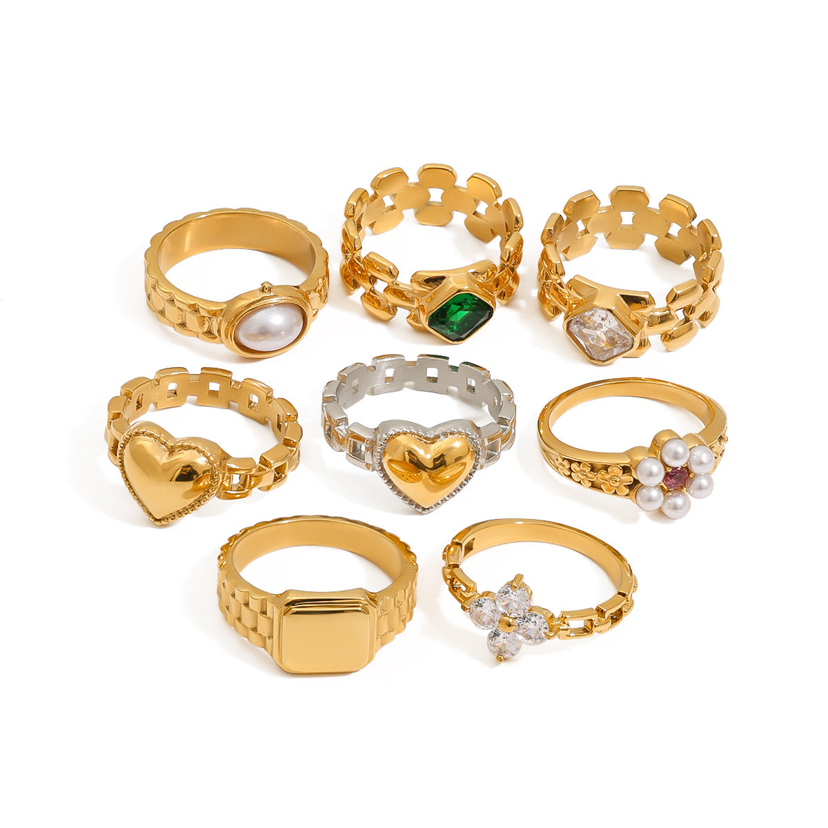 Sadie Stackable Gold rings