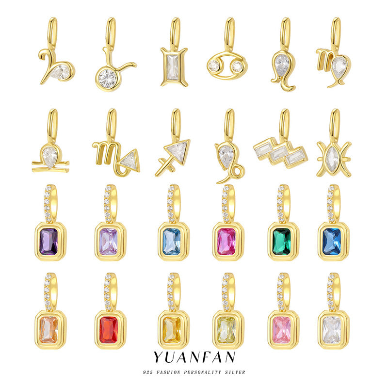 stars signs and birth stone charms