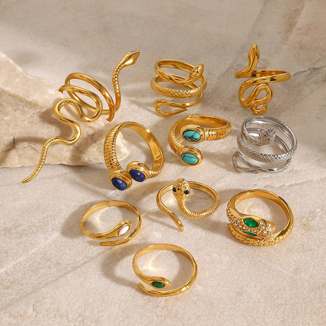 snake rings
